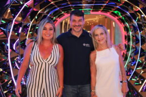 Gularte Nathalia e Maria Celia Nunes, Celiatur, com Ignacio Palacios, da MSC