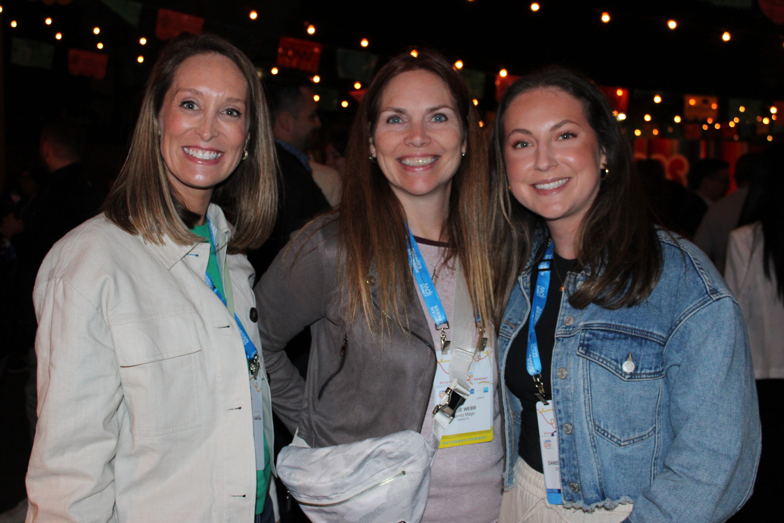 Haley Meier, Marie Webb e Danielle Pechous, do Orlando Magic