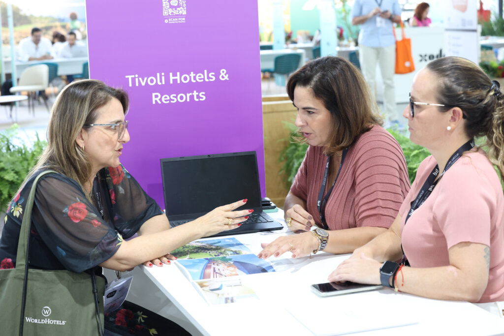Heloísa Dias, do Voo Solo, Camila Azevedo e Fernanda Moliterno, do Tivoli Hotels & Resorts