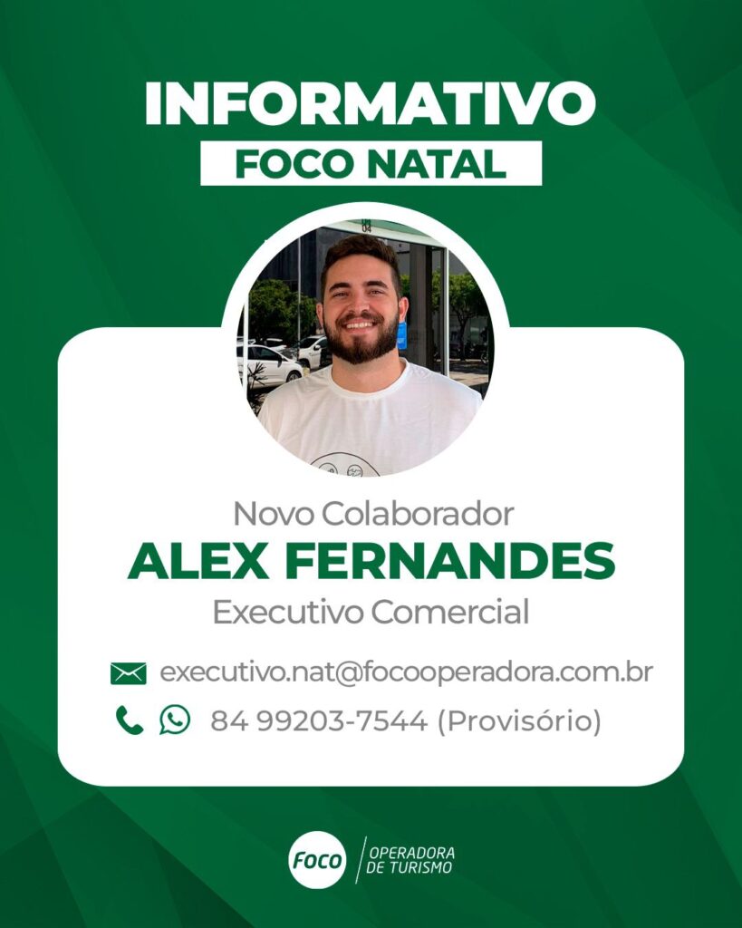 Foco Operadora anuncia novo executivo comercial Foco Operadora anuncia novo executivo comercial