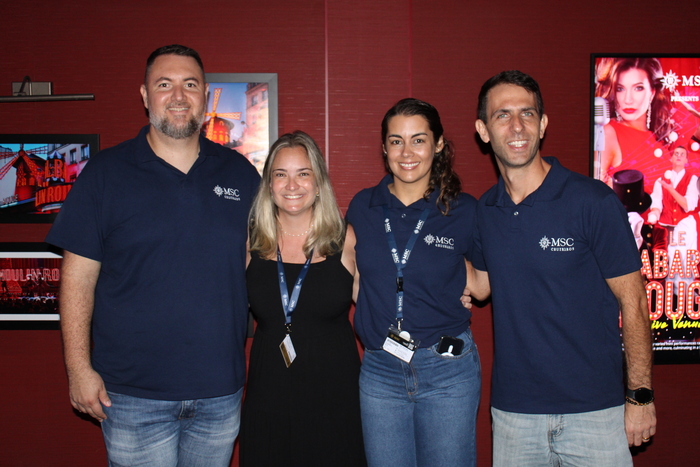 Yara Ramos, da Turismo e Viagens pelo Mundo com time comercial da MSC Yara Ramos, da Turismo e Viagens pelo Mundo com time comercial da MSC