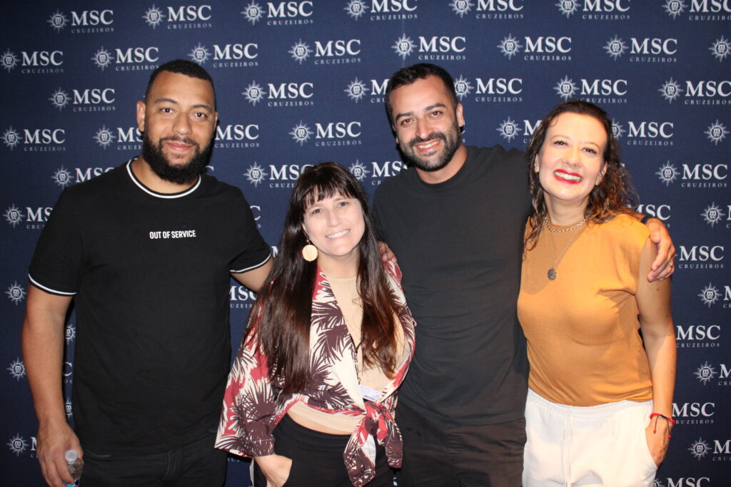 Mike Cerqueira e Diego Santana, da Maritimos, com Vanessa Weber, da NCW e Thassia Burian, da Burian Tour