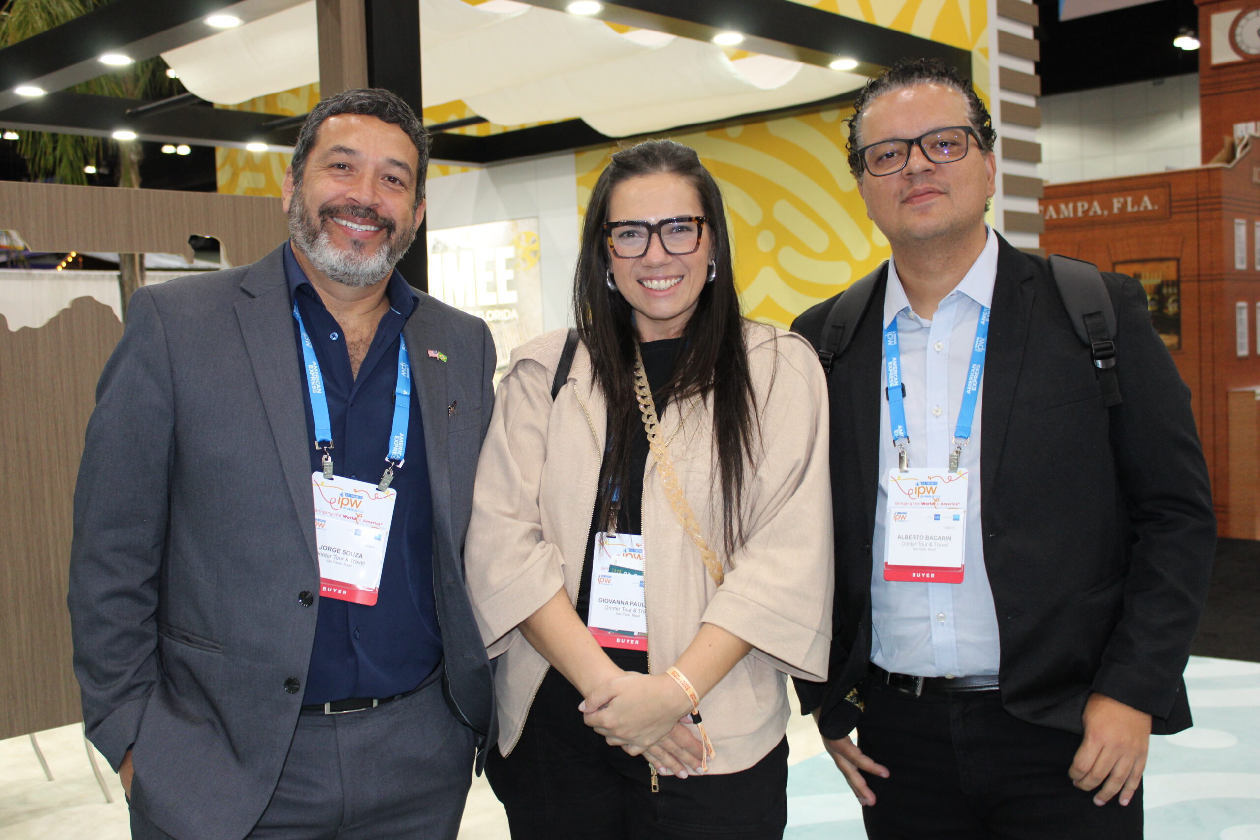 Jorge Souza, Giovanna Paulineli e Alberto Baccarin, da Orinter