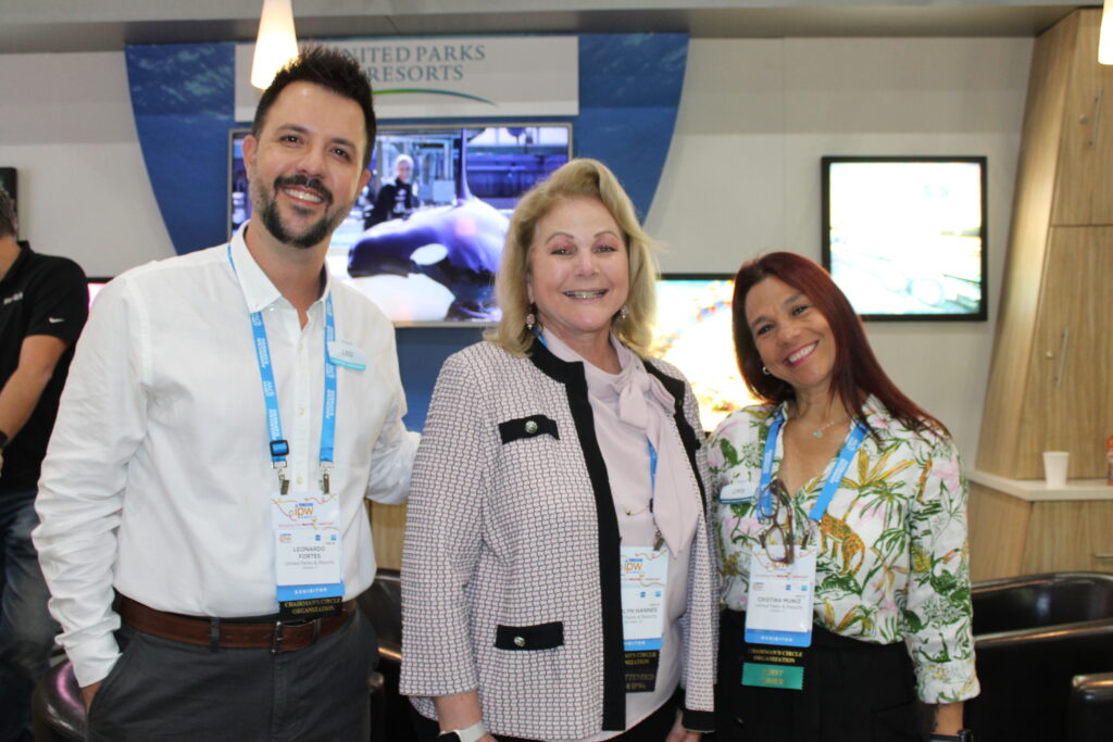 Leonardo Fortes, Marilyn Hannes e Cristina Muniz, do United Parks