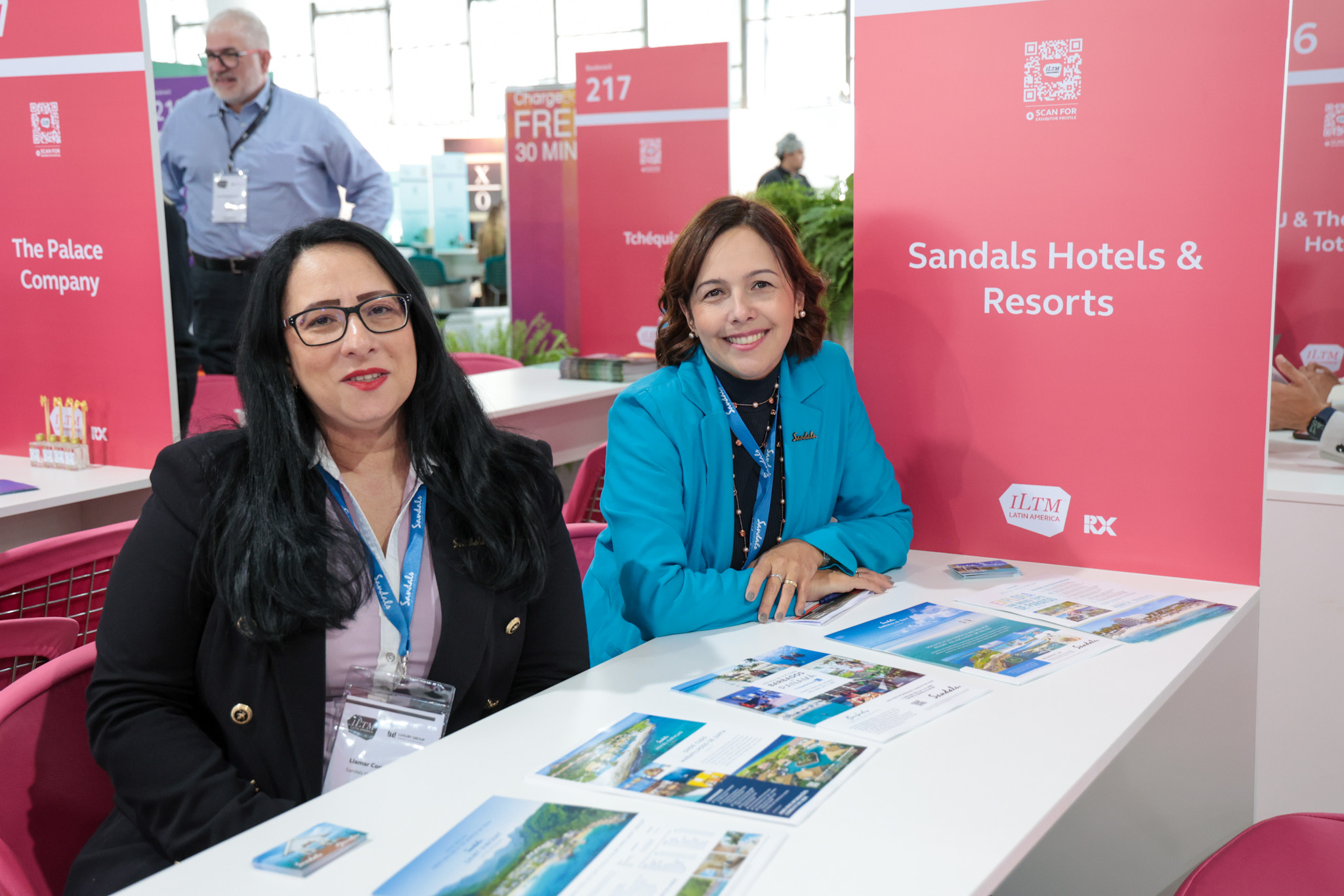 Liamar Constante e Renata Salina, do Sandals Hotels & Resorts