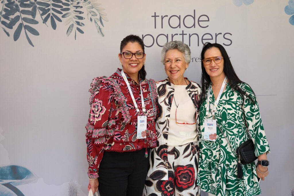 Lucia Trevino, da Rosewood Baha Mar, Teresa Perez, da TP, e Monica Ortiz, da Ros Baha Mar