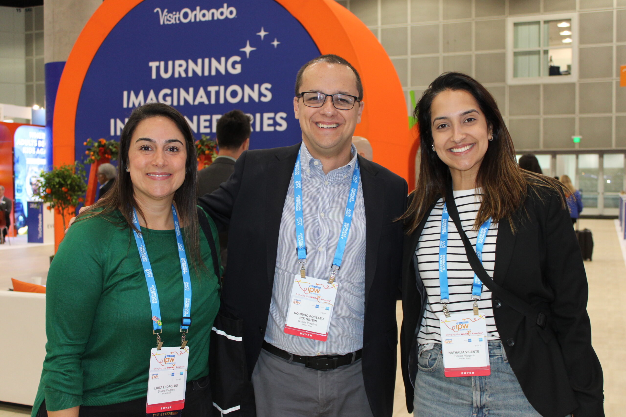 Luiza Leopoldo, Rodrigo Possatto e Nathalia Vicente, da Smiles Viagens Luiza Leopoldo, Rodrigo Possatto e Nathalia Vicente, da Smiles Viagens