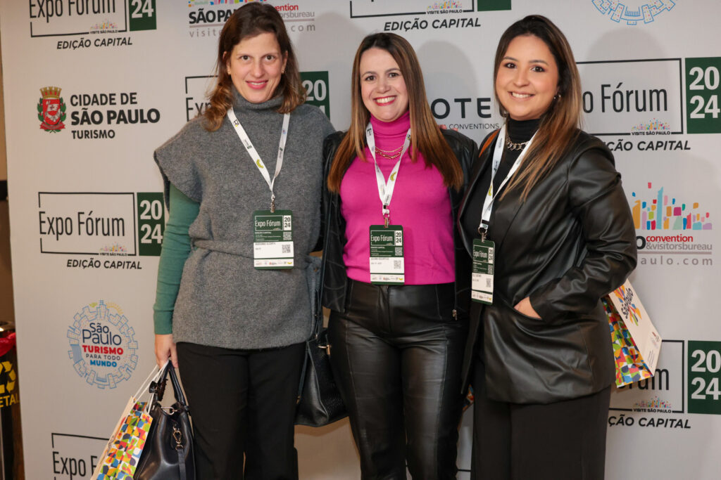 Mariana Alcorta, Juliana Assumpção e Kelly Castange, da Abav-SP | Aviesp