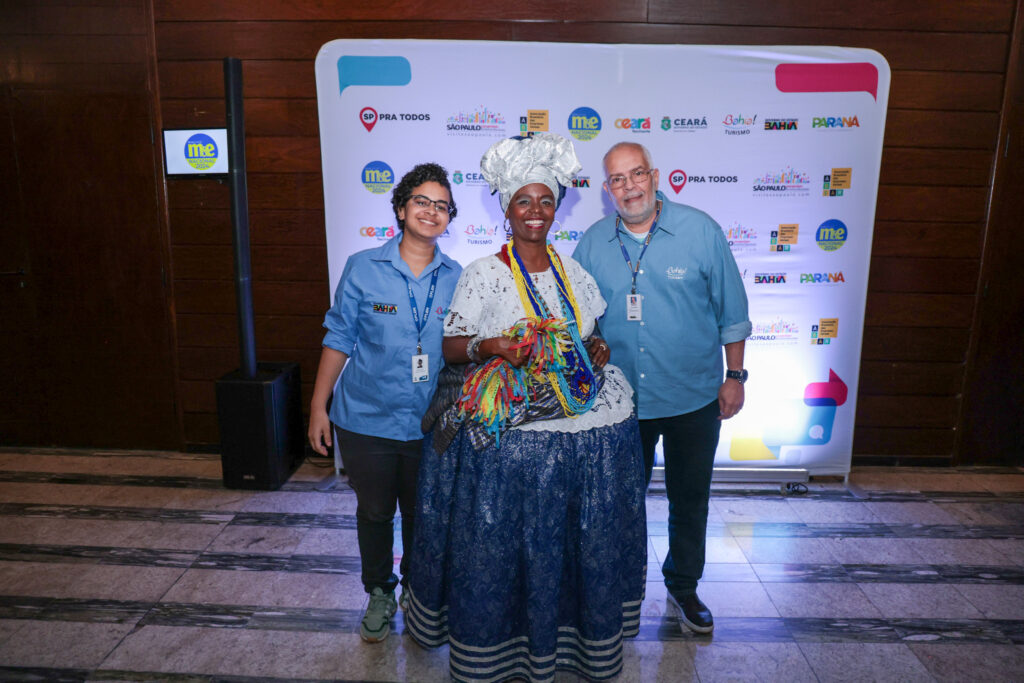 Marly Trindade, Mariana Nunes e Luís Castro, da Setur-BA