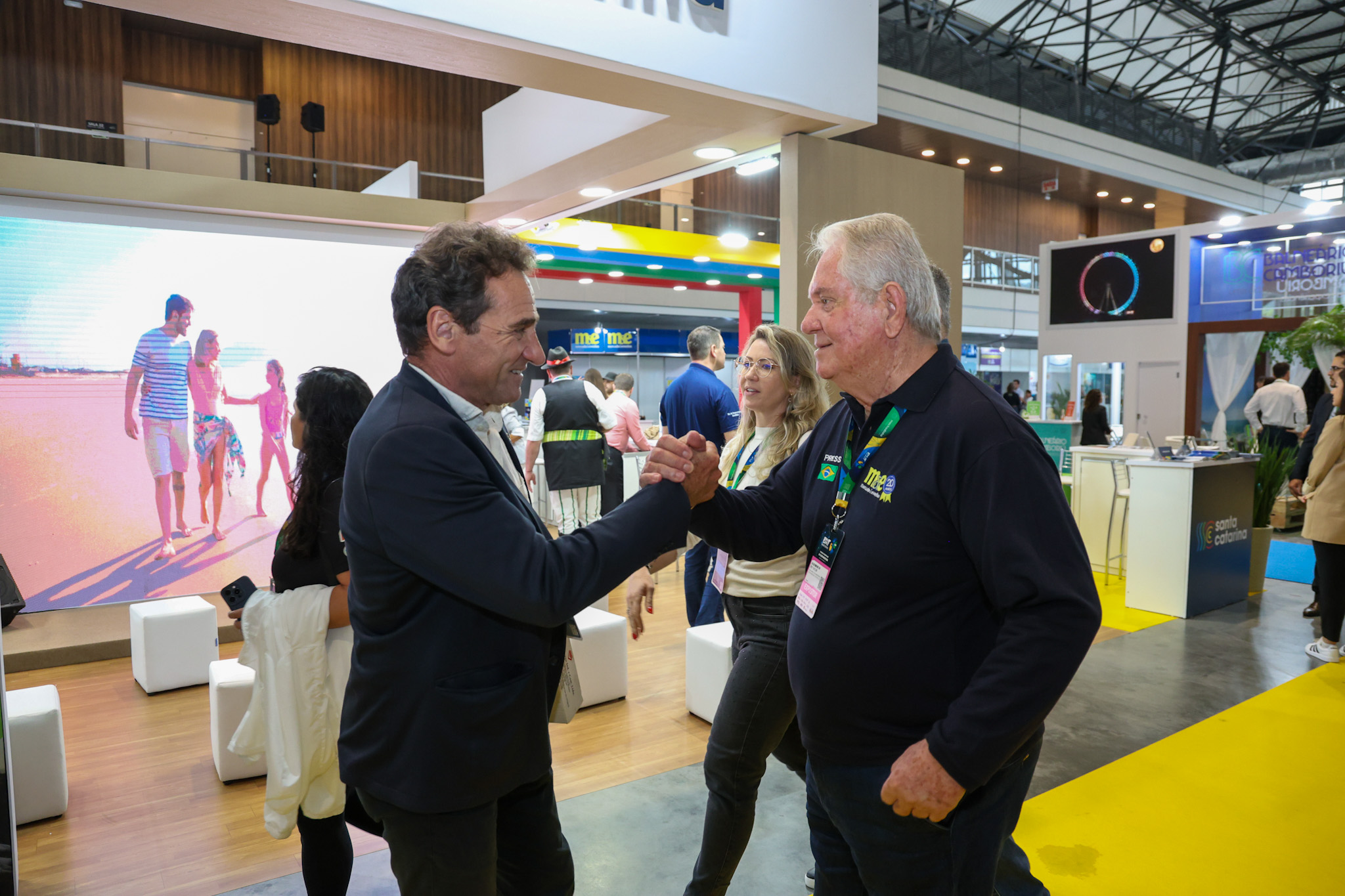 Milton Zuanazzi, do MTur, com Roy Taylor, do M&E Milton Zuanazzi, do MTur, com Roy Taylor, do M&E