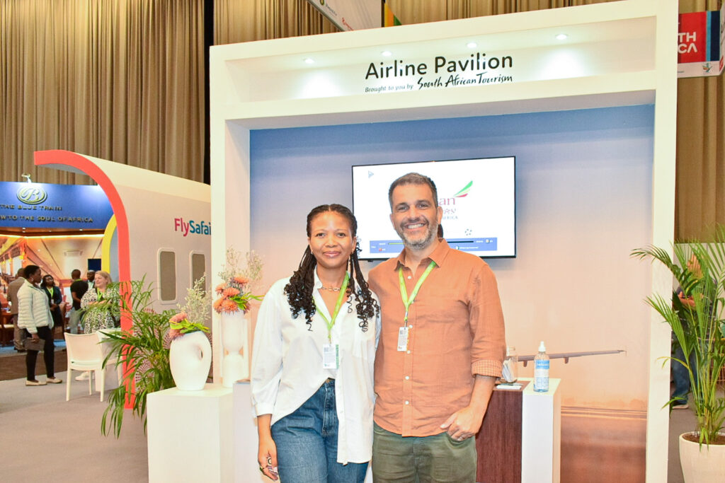 Mosilo Sofonia e Marcelo Marques, do Turismo da África do Sul