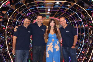 Natalia Strucchi, diretora de redação do M&E com Ignacio Palacios, Eduardo Mariani e Adrian Ursilli, da MSC
