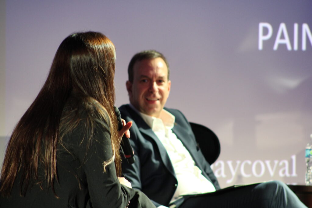 Natália mediou o painel de Líderes da MSC