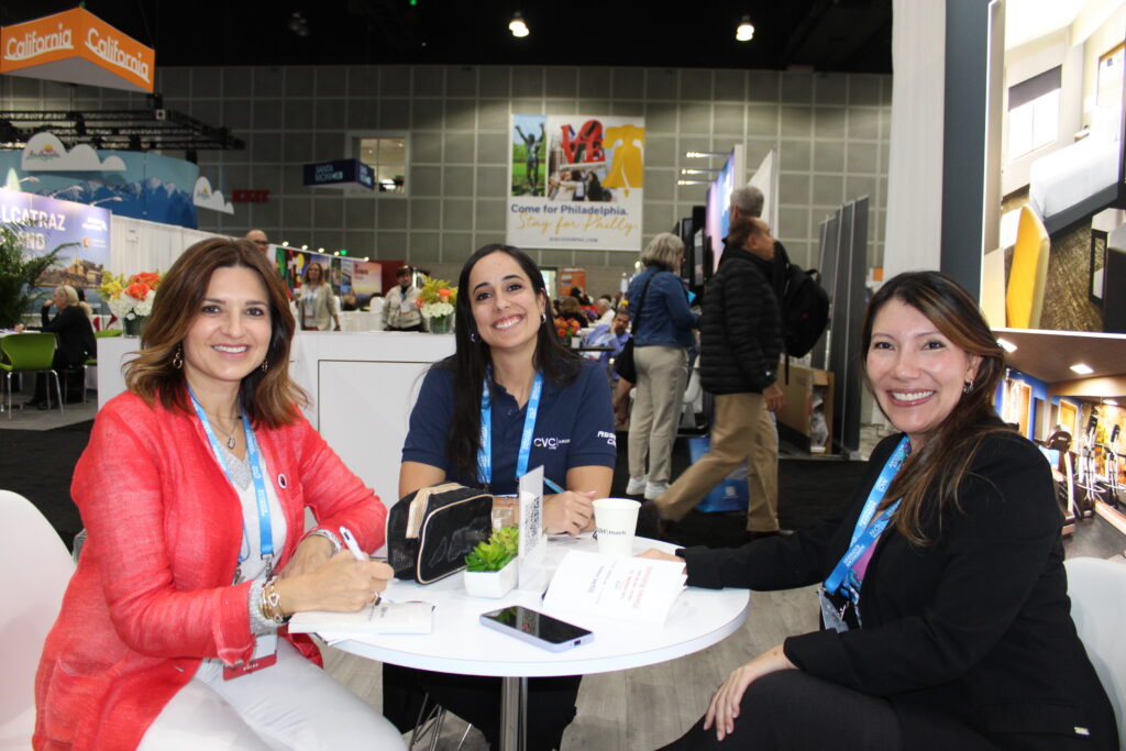 Patricia Rossello, da Roibos, Yanna Presas, da CVC, e Karen Schimdt, do BWH Group