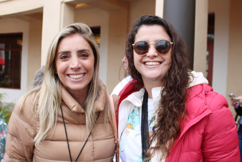 Paula Rorato, da CVC, e Giulliana Mesquita, da Azul Viagens