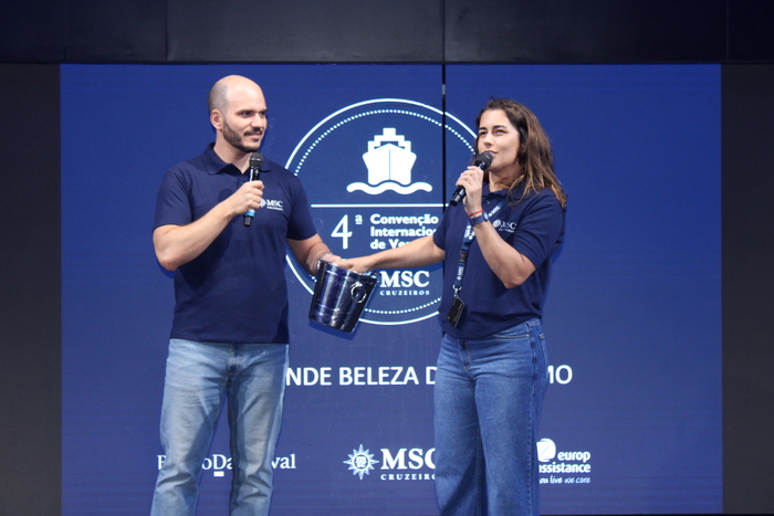 Rafael Grosso e Elizangela Silva, da MSC Rafael Grosso e Elizangela Silva, da MSC