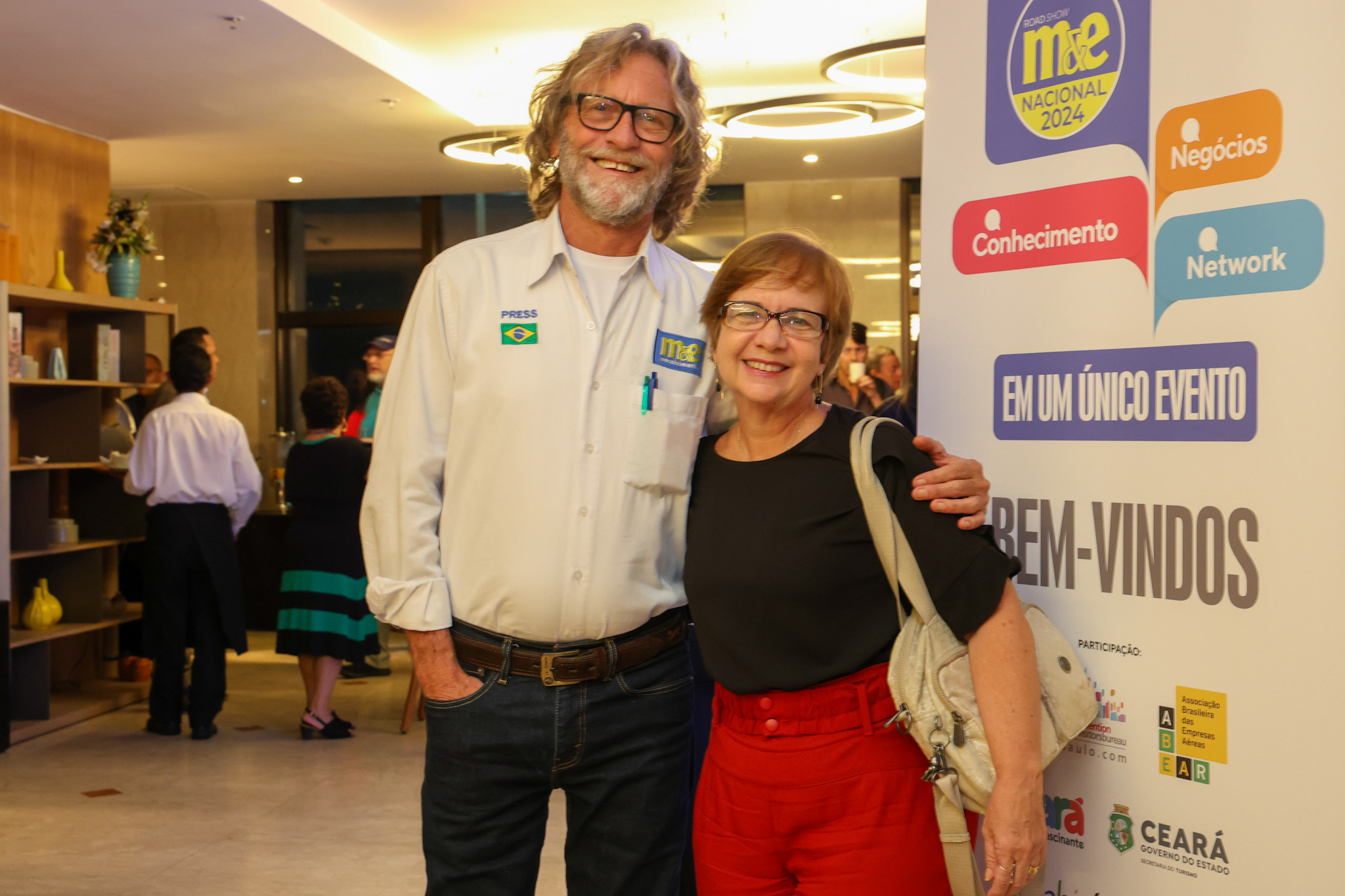 Rafael Masgrau, do M&E, e Márcia Montaldi, da M&G Viagens e Turismo