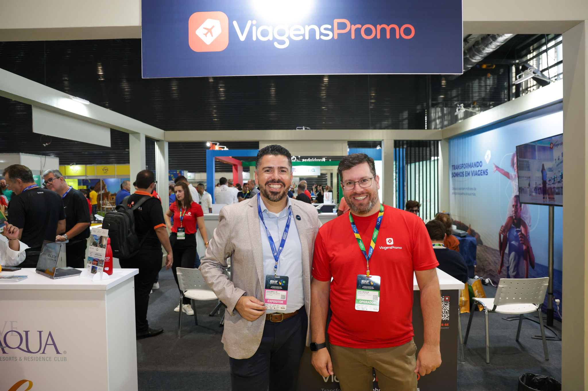 Raphael de Lucca, da Copa Airlines, e Renato Alves, da ViagensPromo