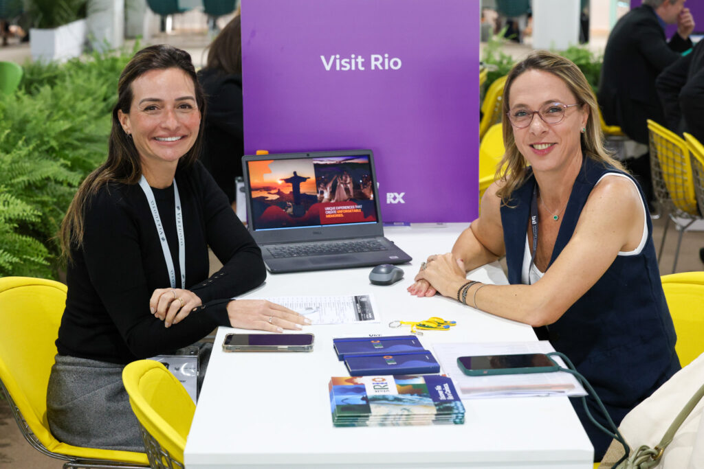 Roberta Werner, do Rio CVB e Ana Paula Placucci, do Afinal Turismo