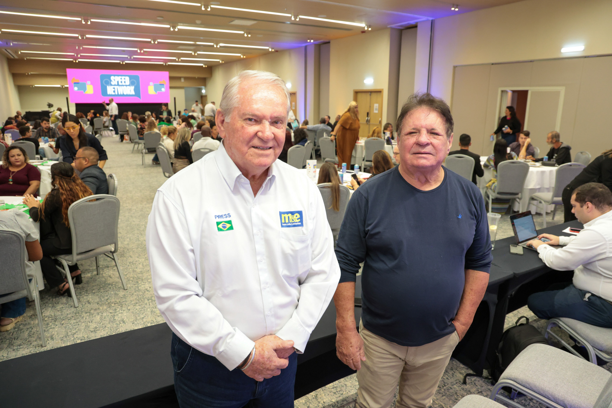 Roy Taylor, do M&E, e Airton Abreu, do Maranhão