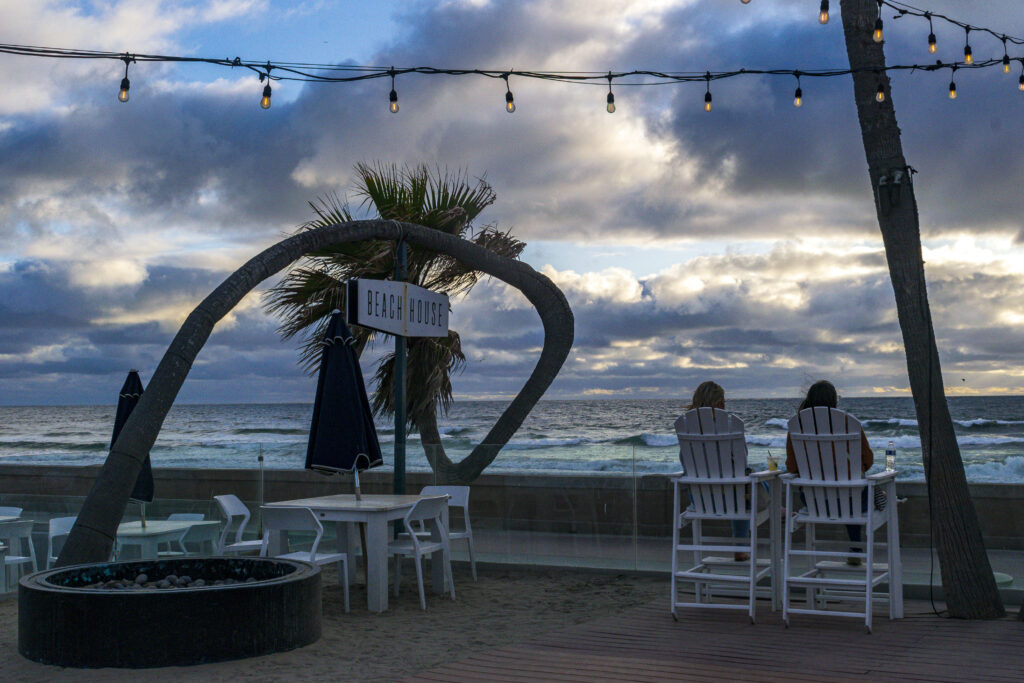 Final de tarde na praia em San Diego