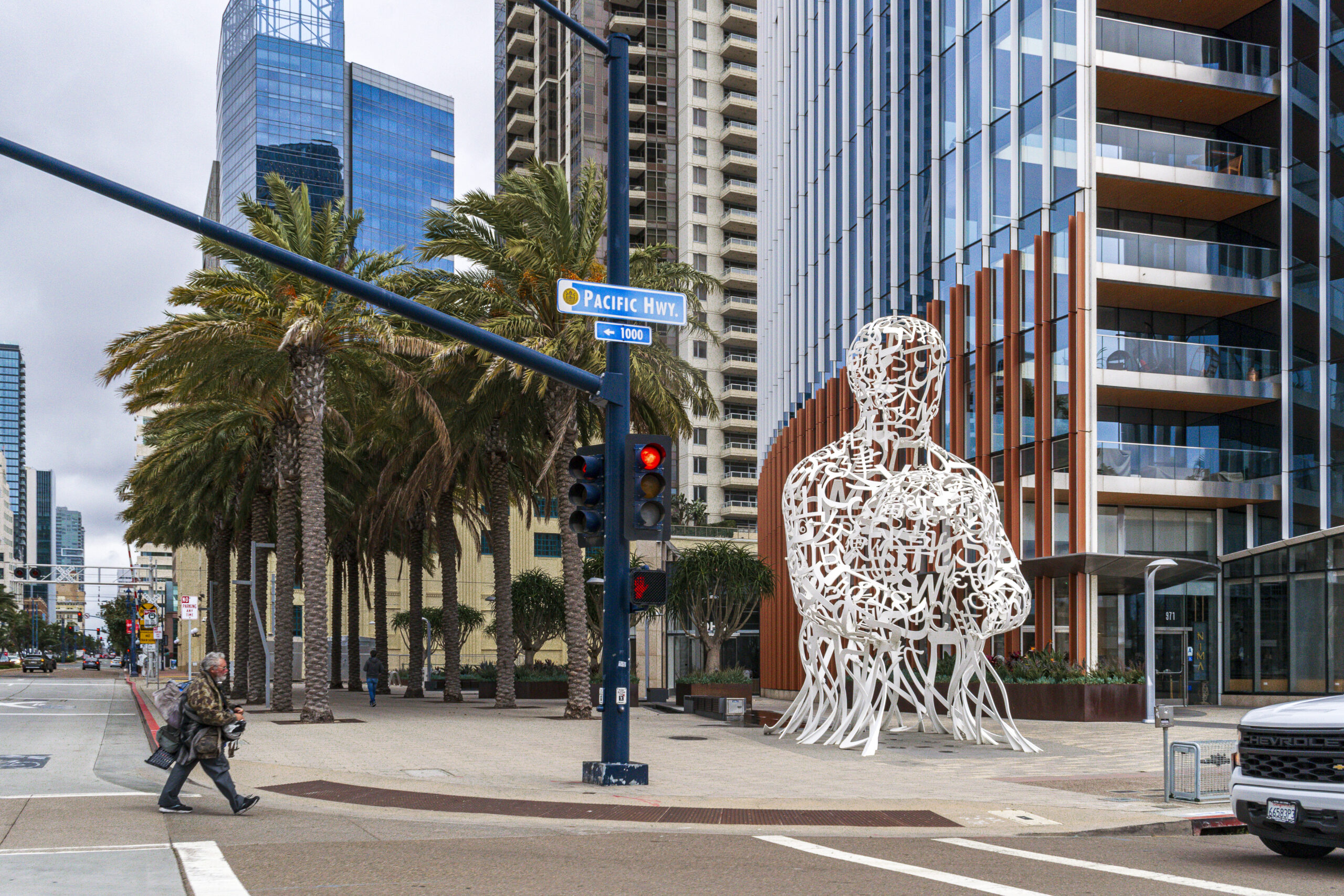 Escultura Pacific Soul por Jaume Plensa em San Diego Escultura Pacific Soul por Jaume Plensa em San Diego