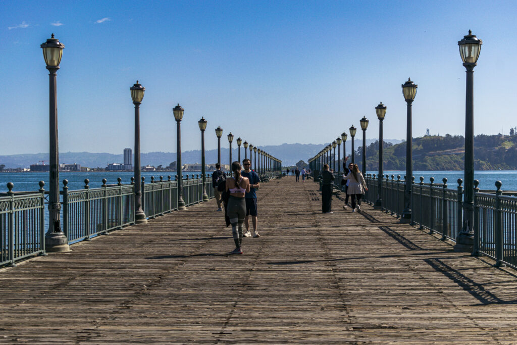 Na região de Embarcadero há diversos piers, que se tornam belos cenários para fotos