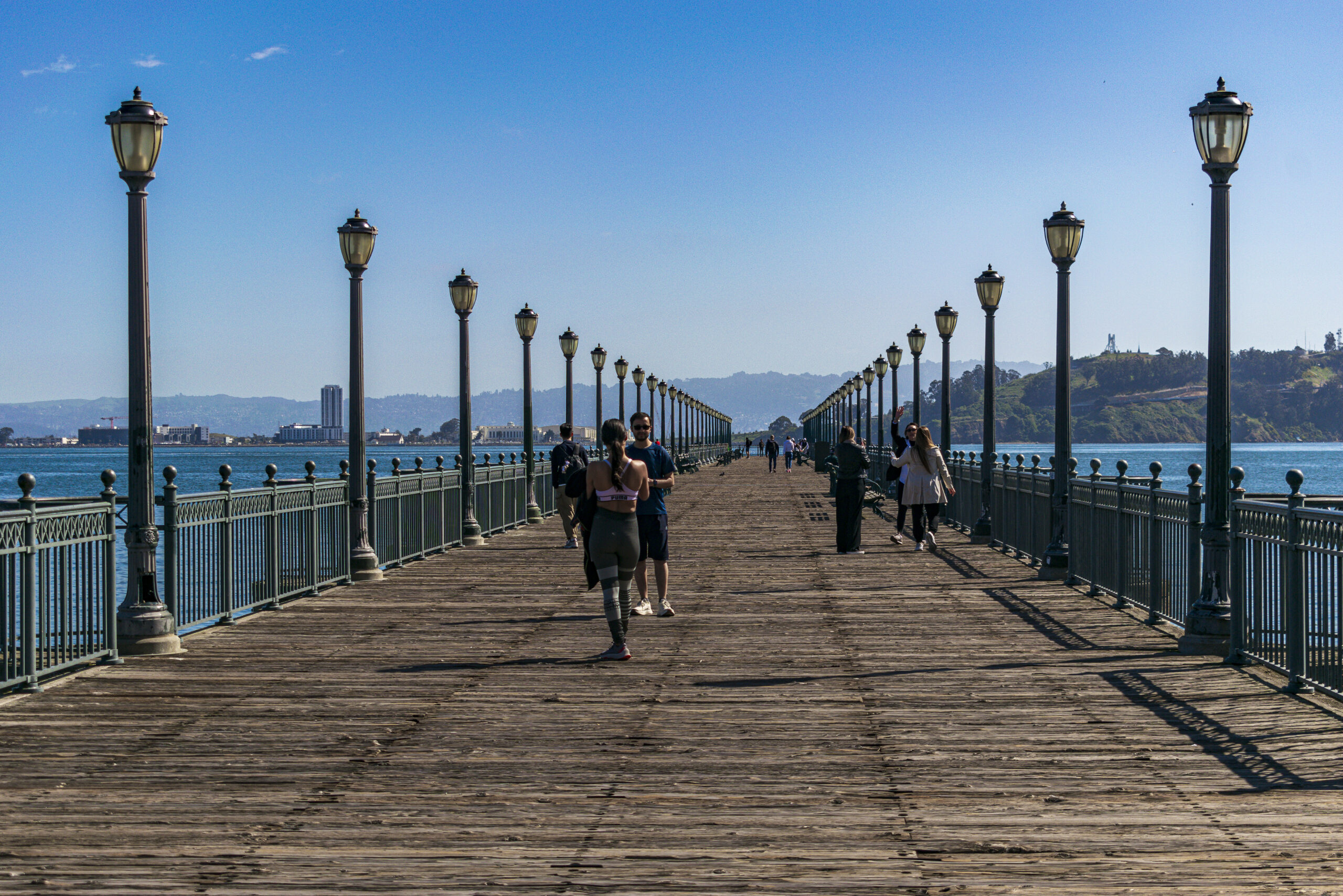Na região de Embarcadero há diversos piers, que se tornam belos cenários para fotos Na região de Embarcadero há diversos piers, que se tornam belos cenários para fotos