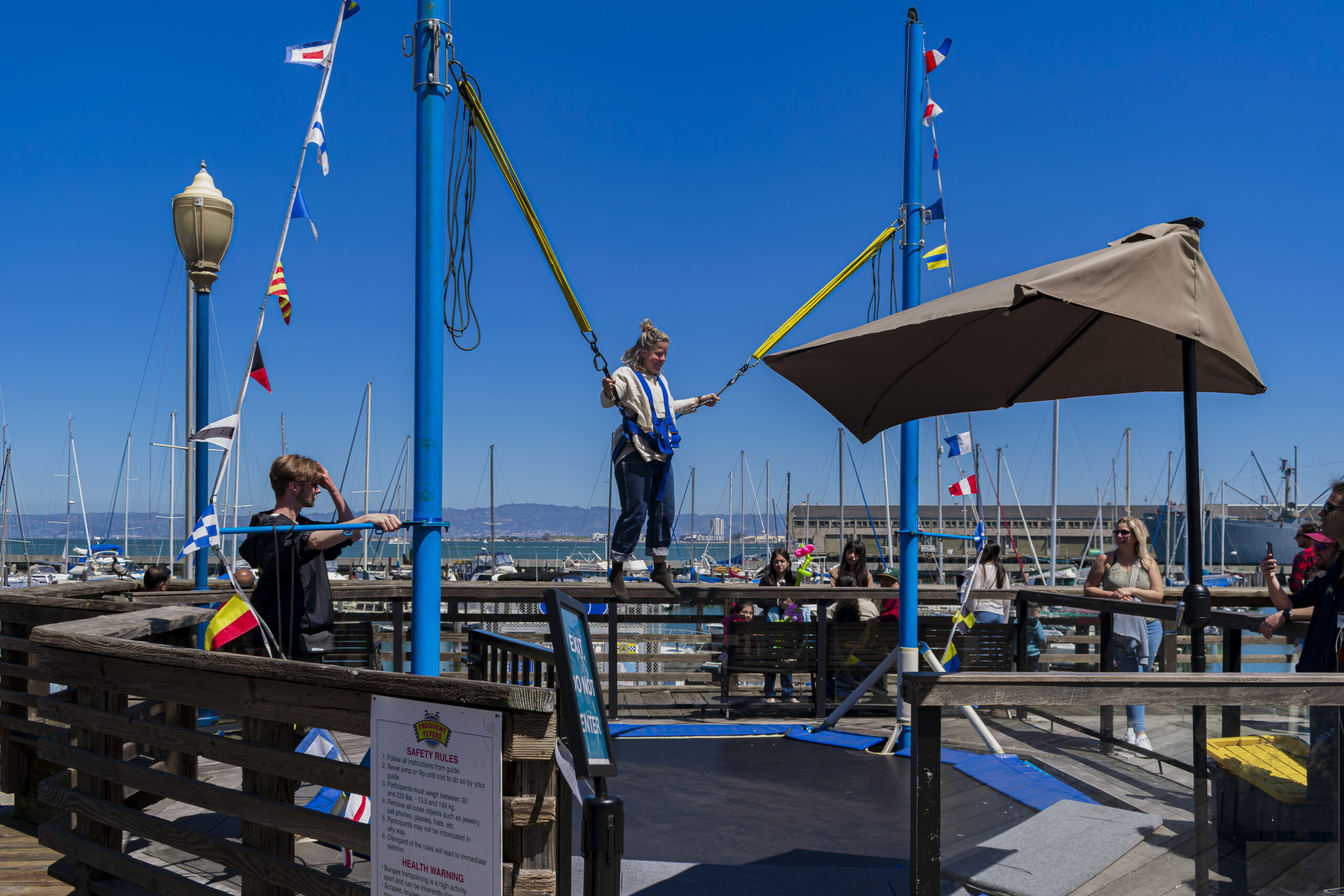 No Pier 39 há atividades para as crianças se aventurarem No Pier 39 há atividades para as crianças se aventurarem