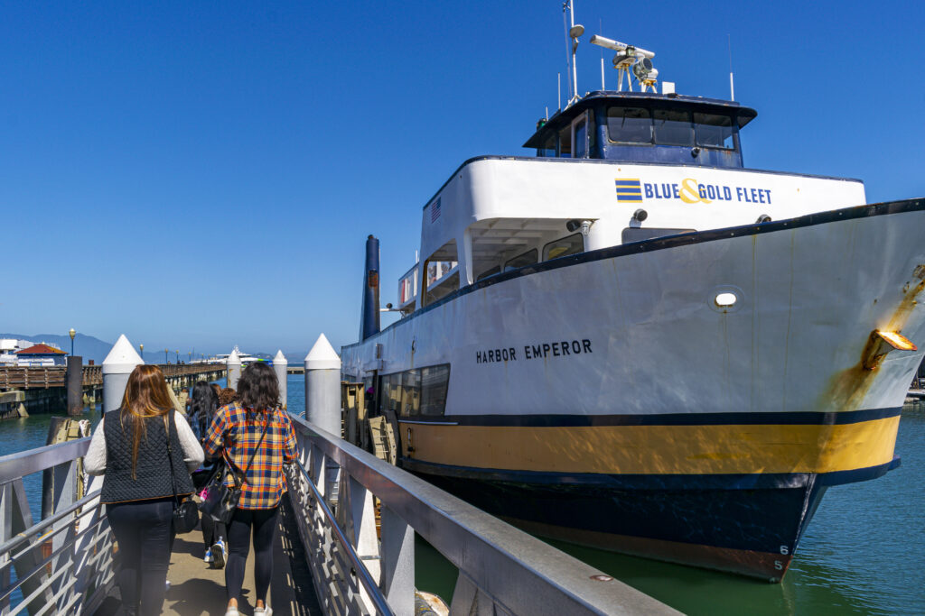 Os agentes de viagens participante da famtour da Diversa fizeram um tour passando por baixo da Golden Gate Bridge