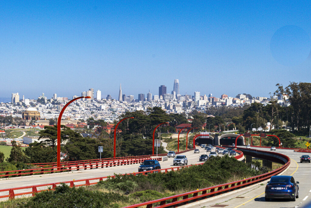 Rodovia de acesso para a Golden Gate Bridge