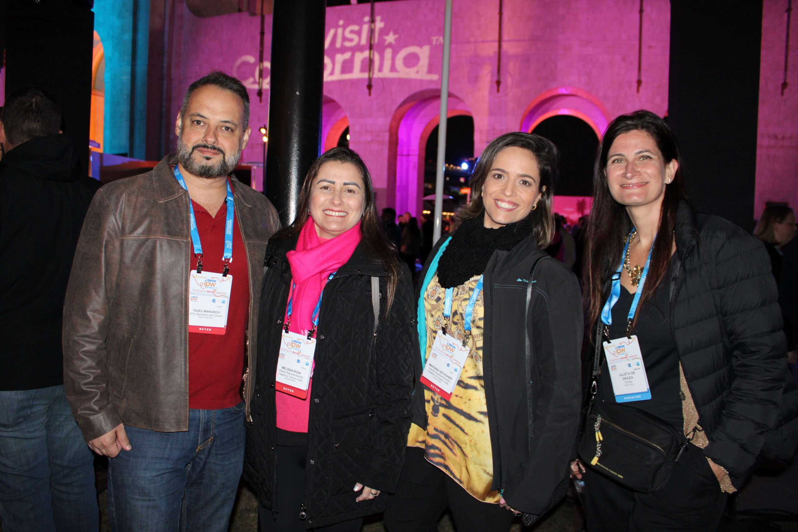 Tadeu Mangrich, da OFB, Melissa Rosa e Mariana Hecksher, da Interep, e Julieta de Grazia, da Disney
