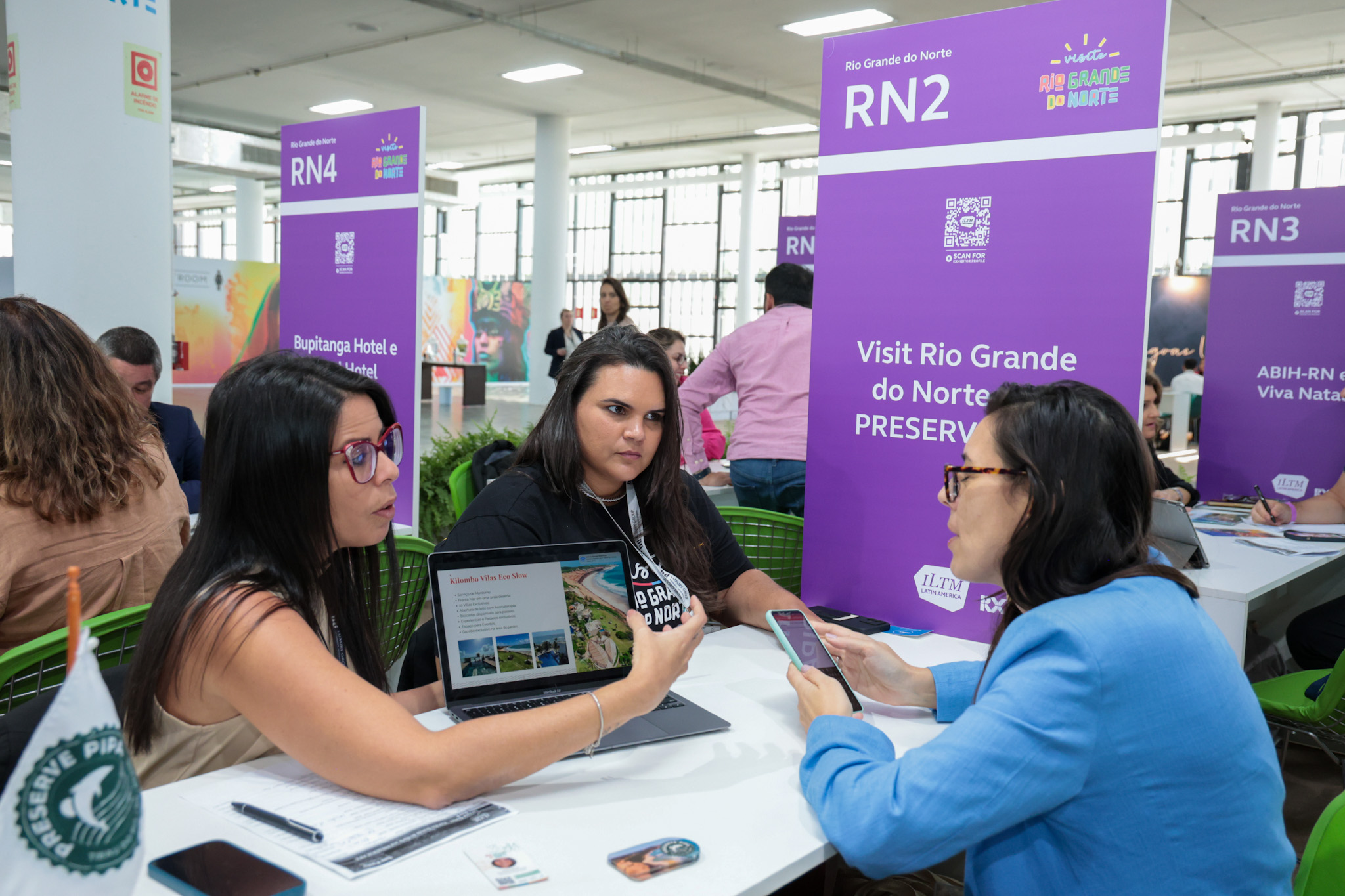 Tatiana Costa e Lorayne Gomes, do Visit Rio Frande do Norte e Preserve Pipa Tatiana Costa e Lorayne Gomes, do Visit Rio Frande do Norte e Preserve Pipa