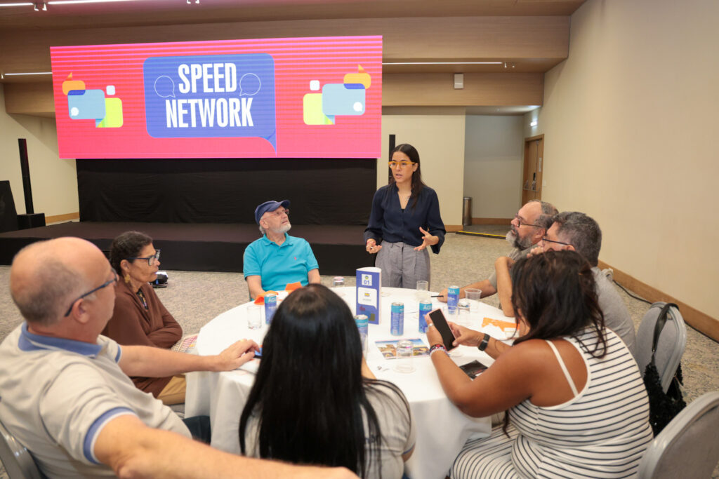 Thais Facundo, da Setur-CE, durante Roadshow M&E Nacional 2024