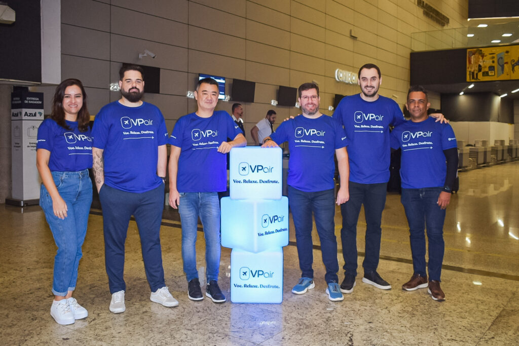 Time da ViagensPromo no lançamento da VPair Time da ViagensPromo no lançamento da VPair