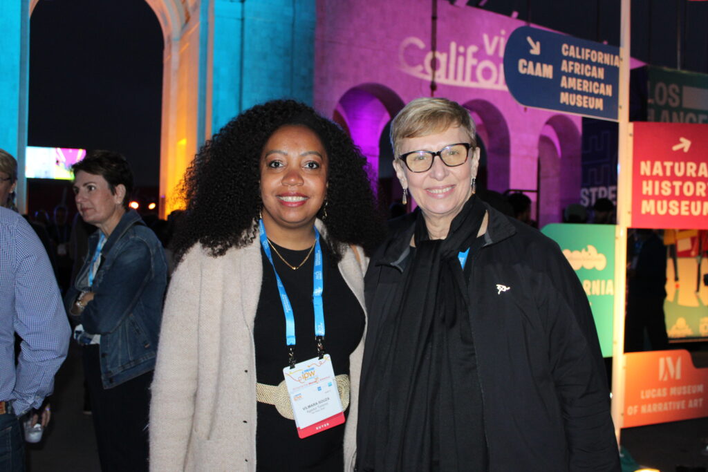 Vilmara Souza, da Agaxtur, e Barbara Picolo, da ETS