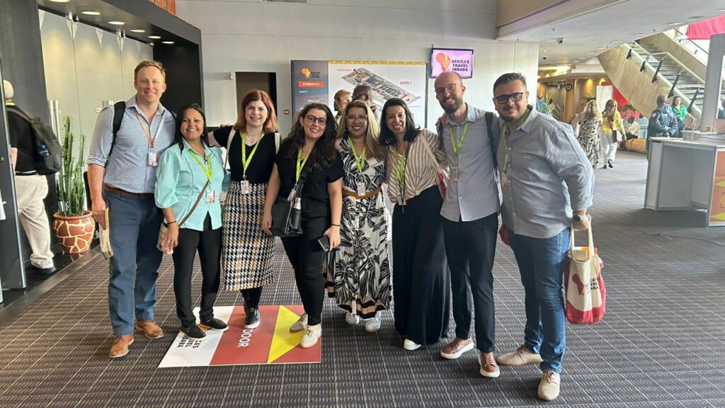 Operadores no Centro de Convenções que sediou a Africa's Travel Indaba