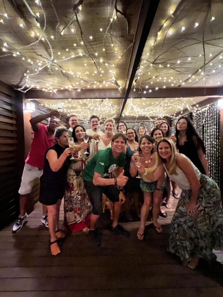 A viagem também contou com momentos de celebração