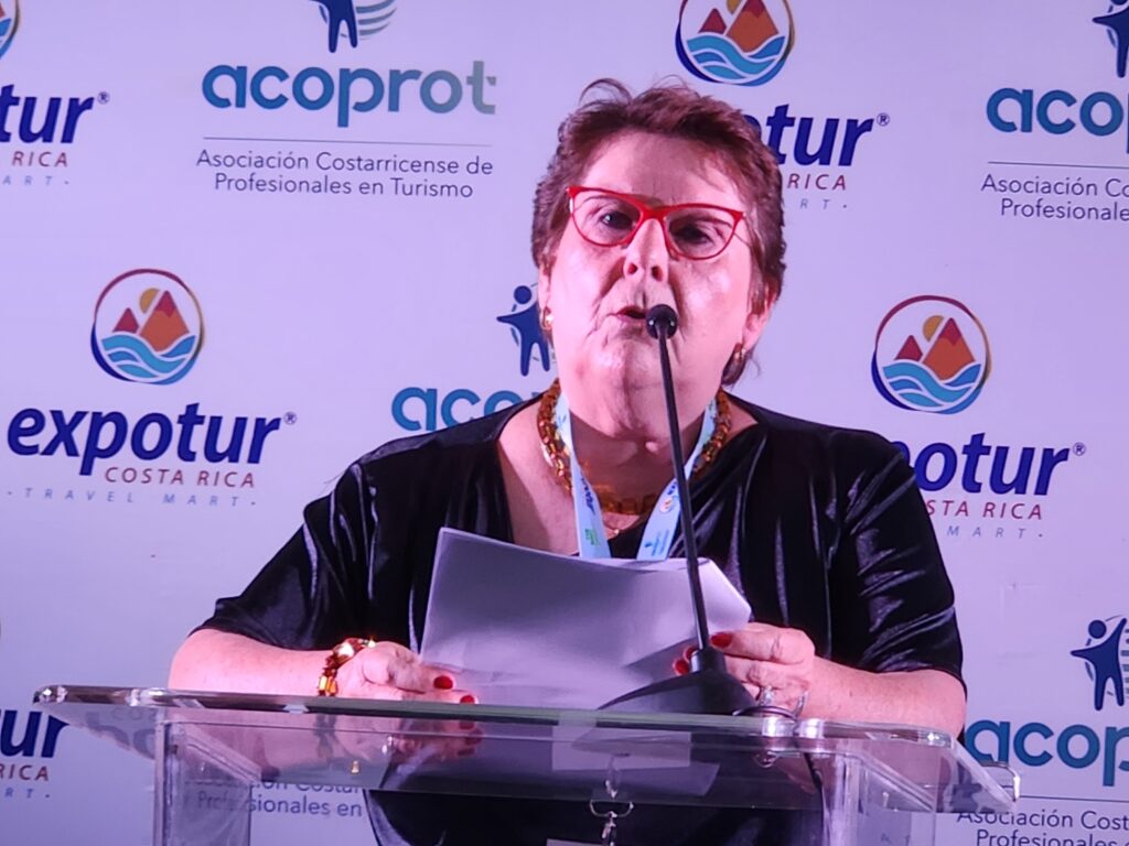 Yadira Simone Rojas, presidente da Acoprot e Expotur