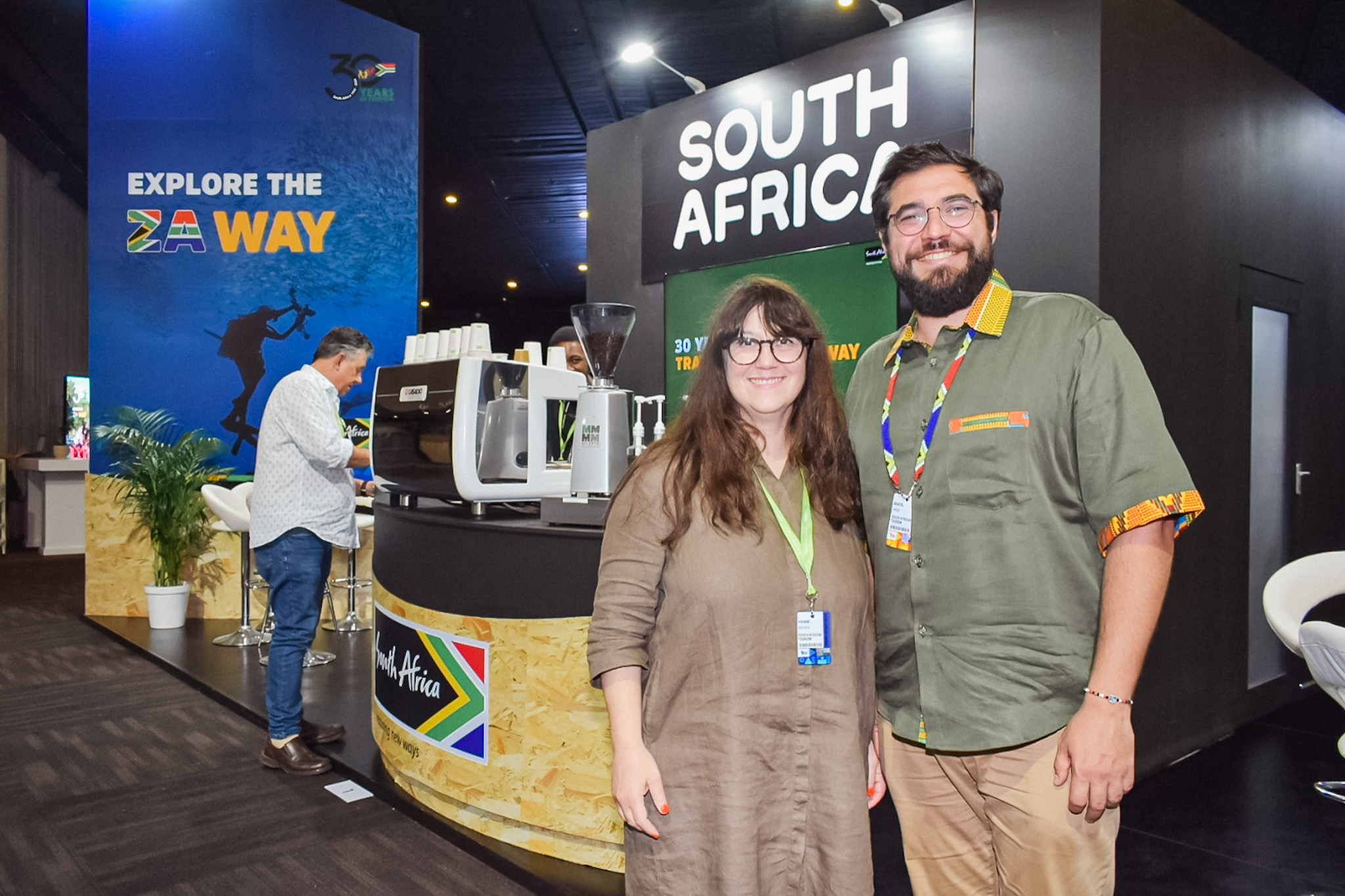 Yvonne Walther e Marcel Arens, do Turismo da África do Sul