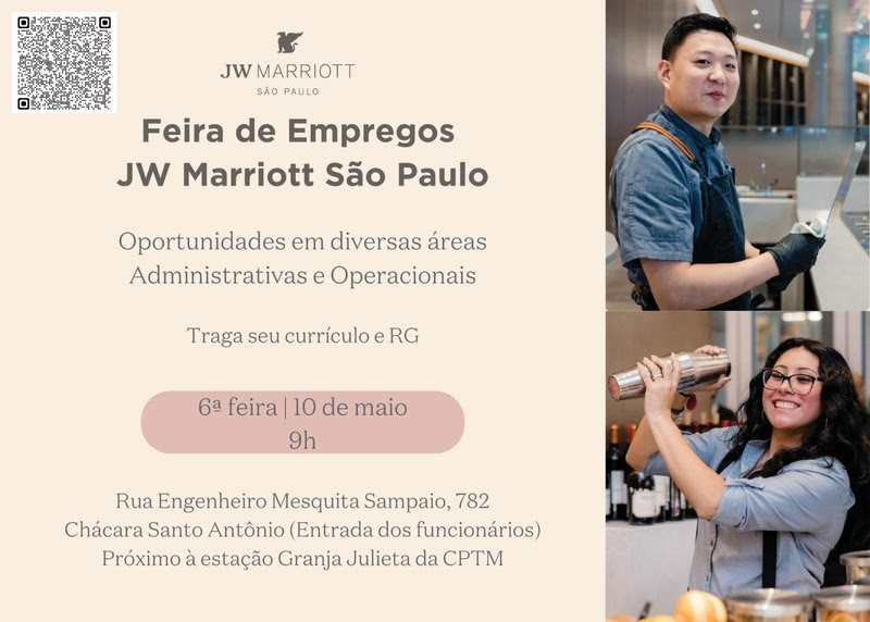 JW Marriott São Paulo realizará Feira de Empregos nesta sexta (10) 1 unnamed 9 JW Marriott São Paulo realizará Feira de Empregos nesta sexta (10)