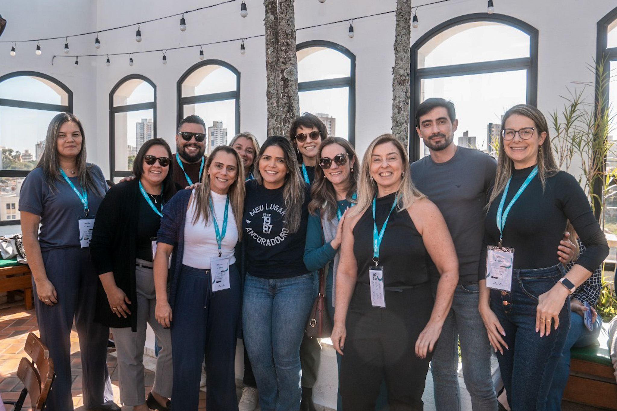 Agentes de viagens na sede da Ancoradouro