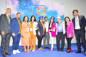 Evento Expo Turismo Goiás 2024 reúne profissionais do turismo e autoridades do poder público, do setor privado e de entidades de classe (Reprodução/Rahissa Pelles)﻿