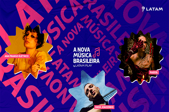 Latam implementa bandas brasileiras no serviço de entretenimento a bordo 1 A Latam lançou A Nova Música Brasileira by Latam Play (Divulgacão_Latam)
