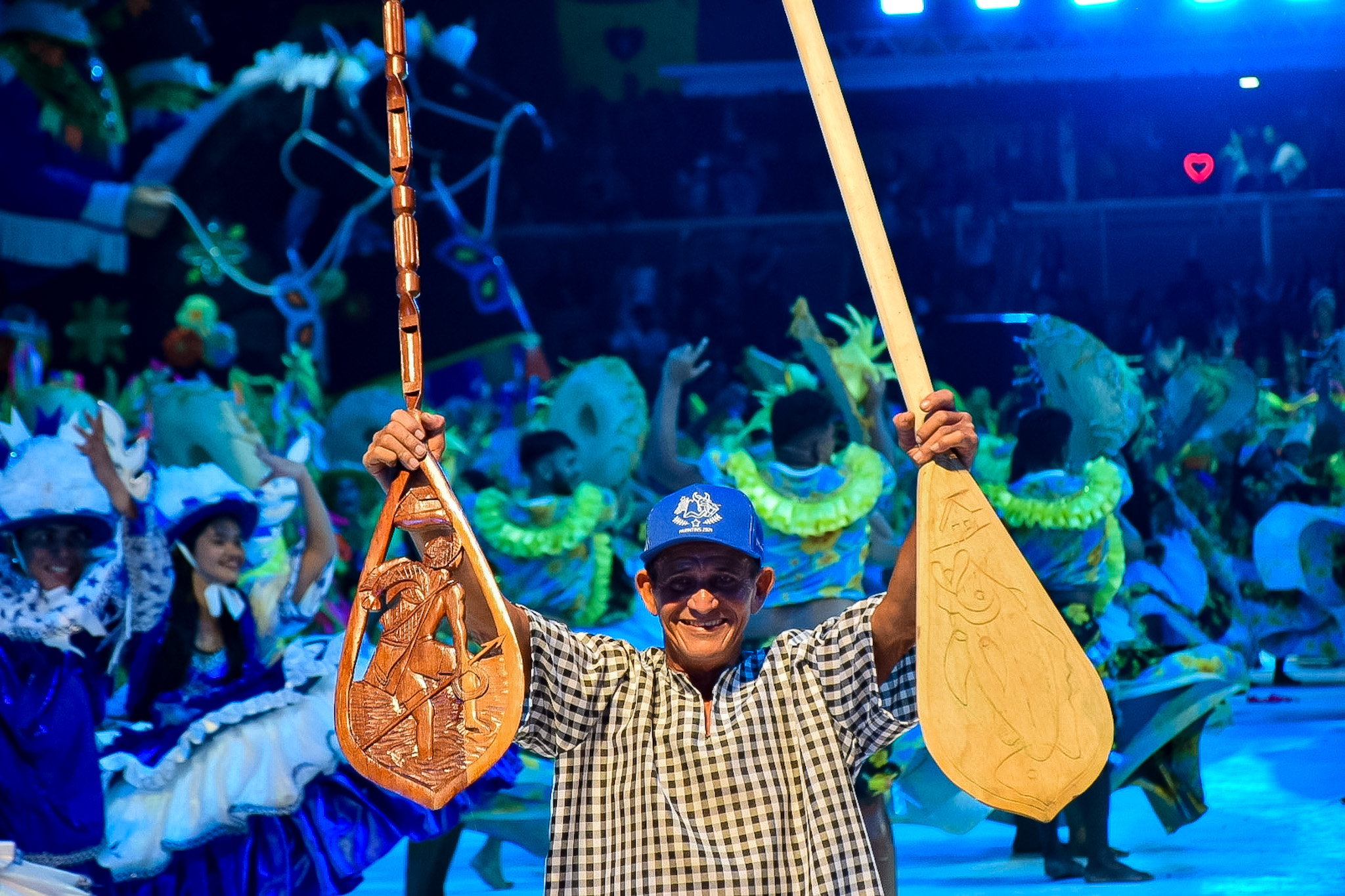 A arte é cultura amazonense foram exibidas na apresentação do Boi Caprichoso