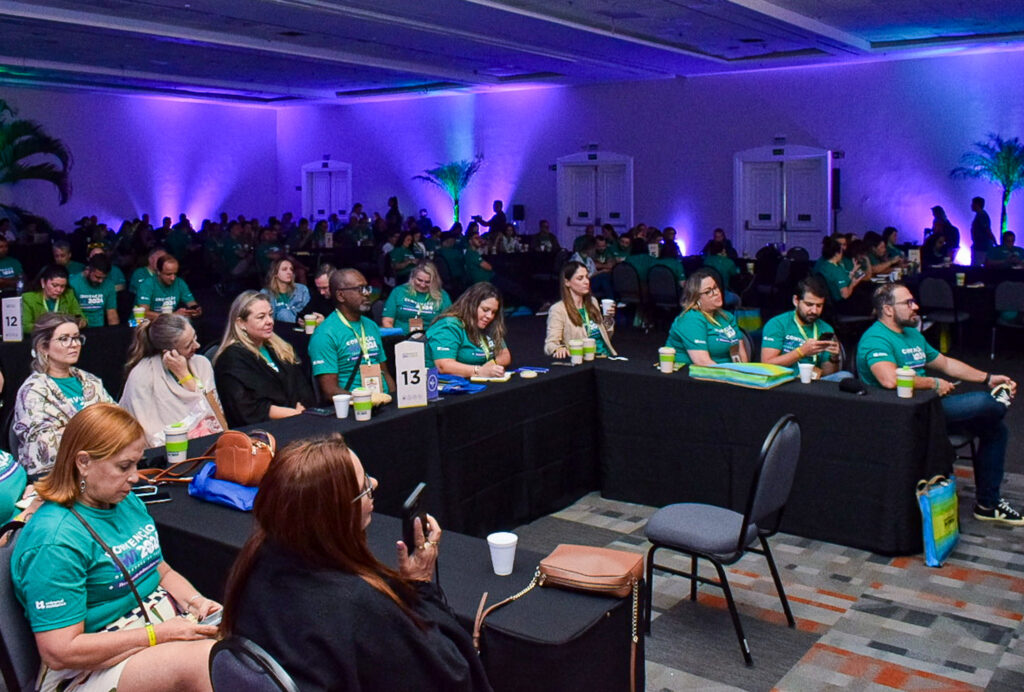 A convenção já está estruturada para receber as apresentações nas rodadas de negócios