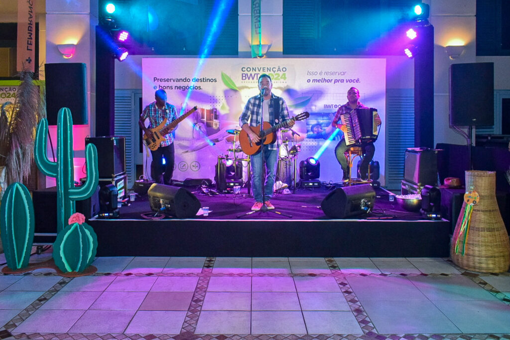 A festa da BWT Operadora contou com música ao vivo