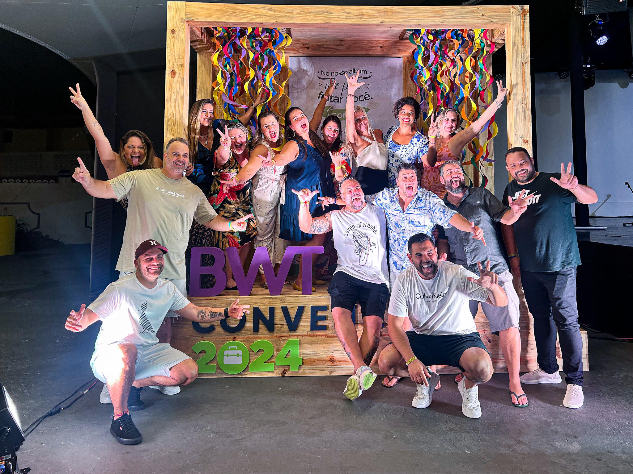 A festa foi animada e contou com a presença de todos os participantes