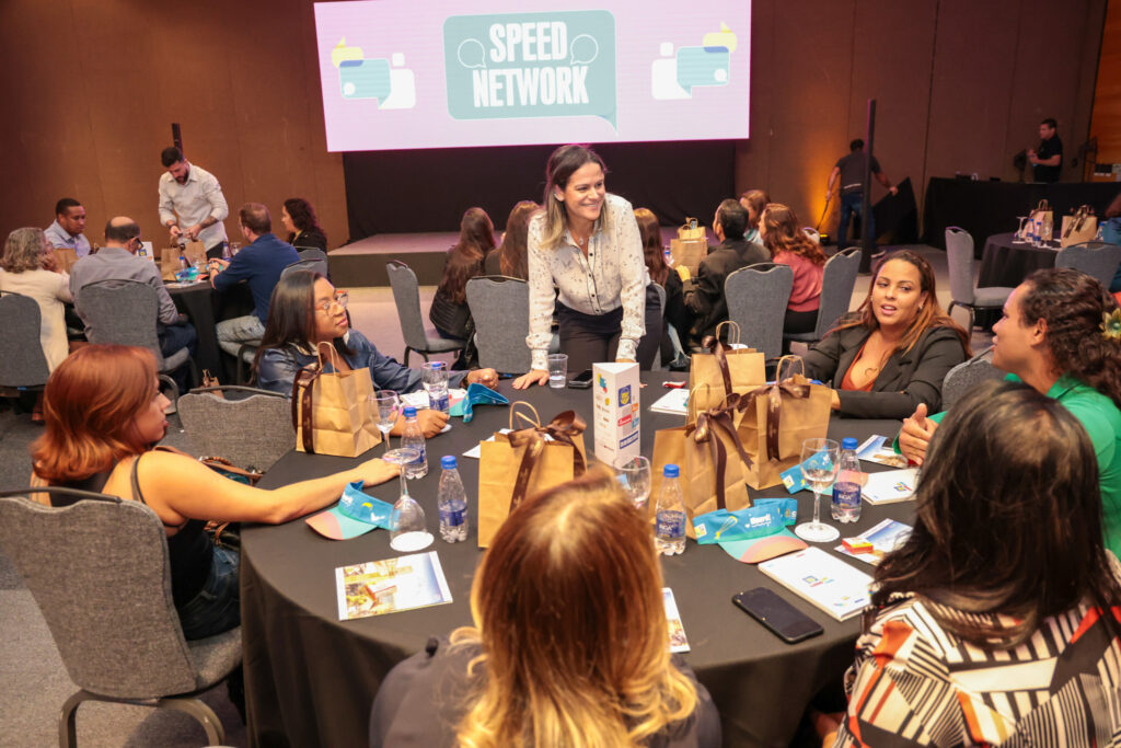 Aline Moretto, diretora de promoção do Visite São Paulo durante Speed Network