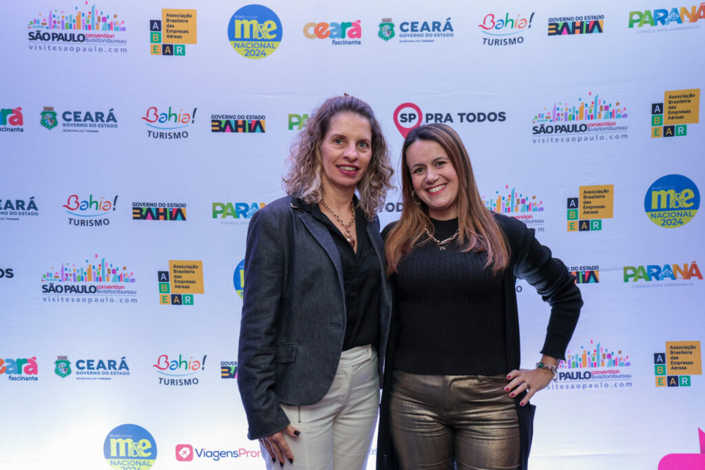 Claudia Trabali e Juliana Assumpção, da Abav-SP Aviesp